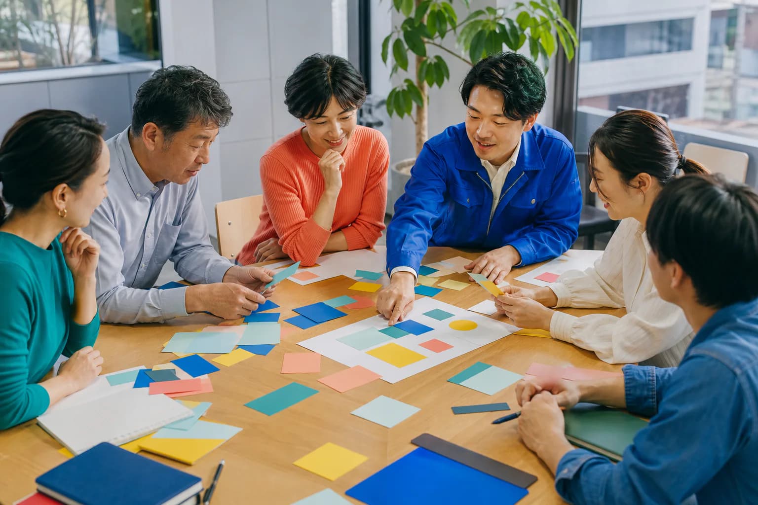 会社と協議する社員のイメージ